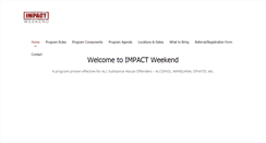 Desktop Screenshot of impactweekend.com